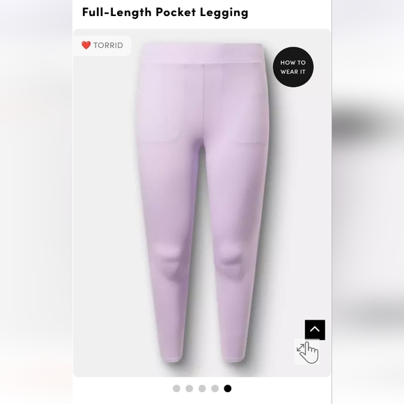 torrid English Hycinth Full-Length Pocket Legging - Picture 4 of 4